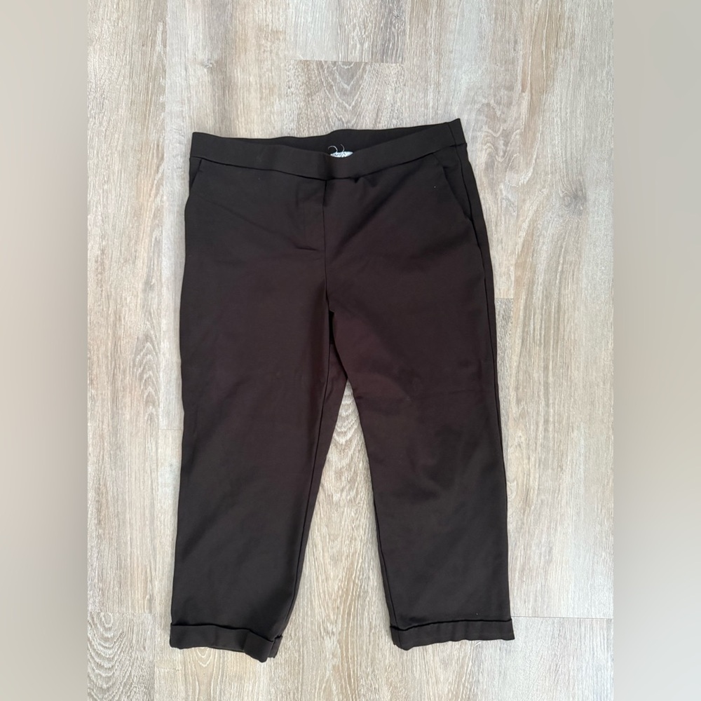 Brown Cropped Pants